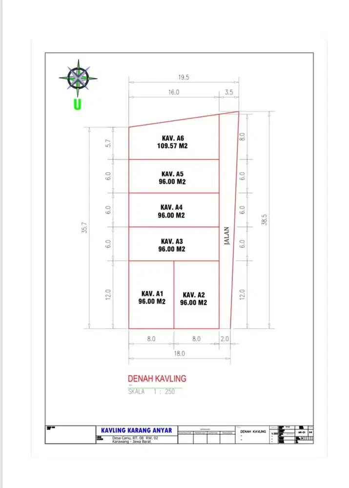 Tanah Kavling Siap Bangun Mepet Jalan Utama Cor Beton