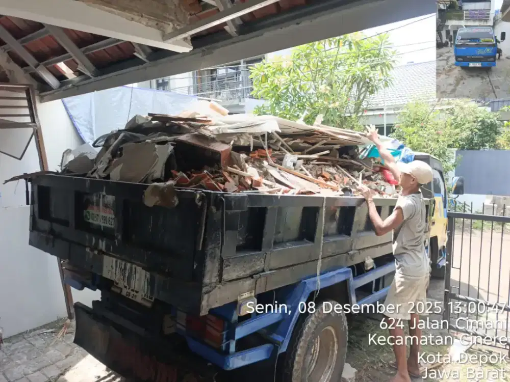 Jasa buang puing dan tanah