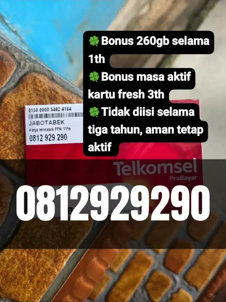 Nomor Cantik Telkomsel simPATI 10 Digit Banyak Bonus