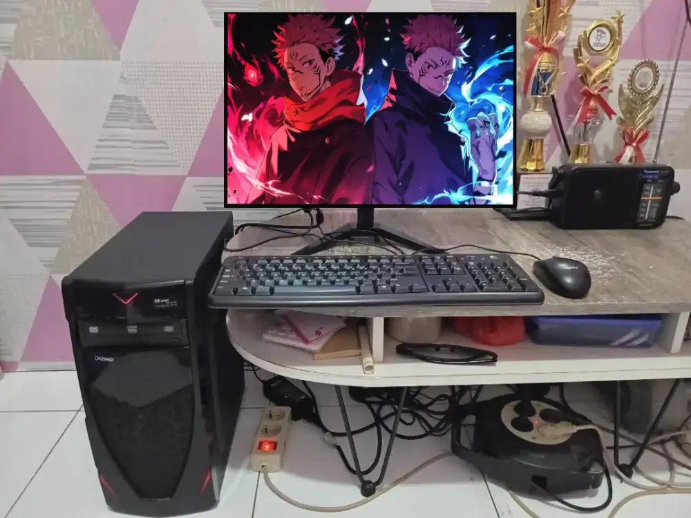 PC GAMING DESIGN EDITING LIVE + LCD + RAM 8 GB + VGA 1 GB + HD 500 GB