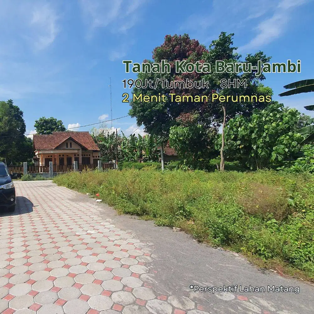 2 Menit Walikota Jambi, Dijual Tanah Kota Jambi 1 Tumbuk SHM