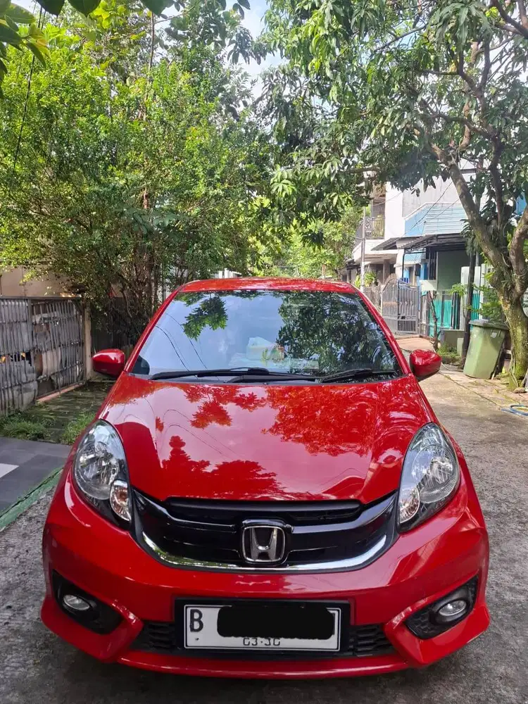 DIJUAL MOBIL BRIO SATYA E TAHUN 2018 MERAH
