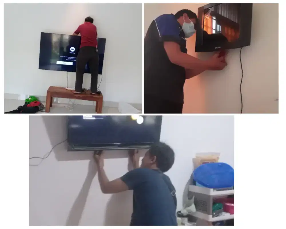 Braket +pasang 32-43inc terima rapih bracket breket briket led tv