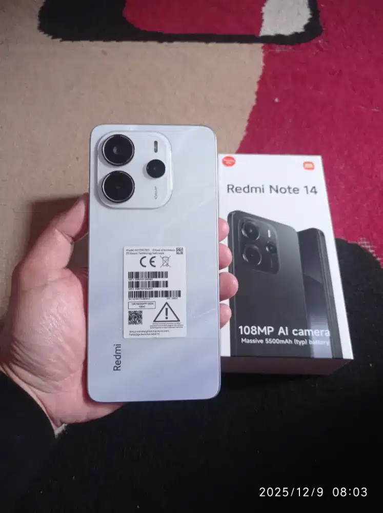 BISMILLAH REDMI NOTE 14 4G 8/256 FULSET NOMINES