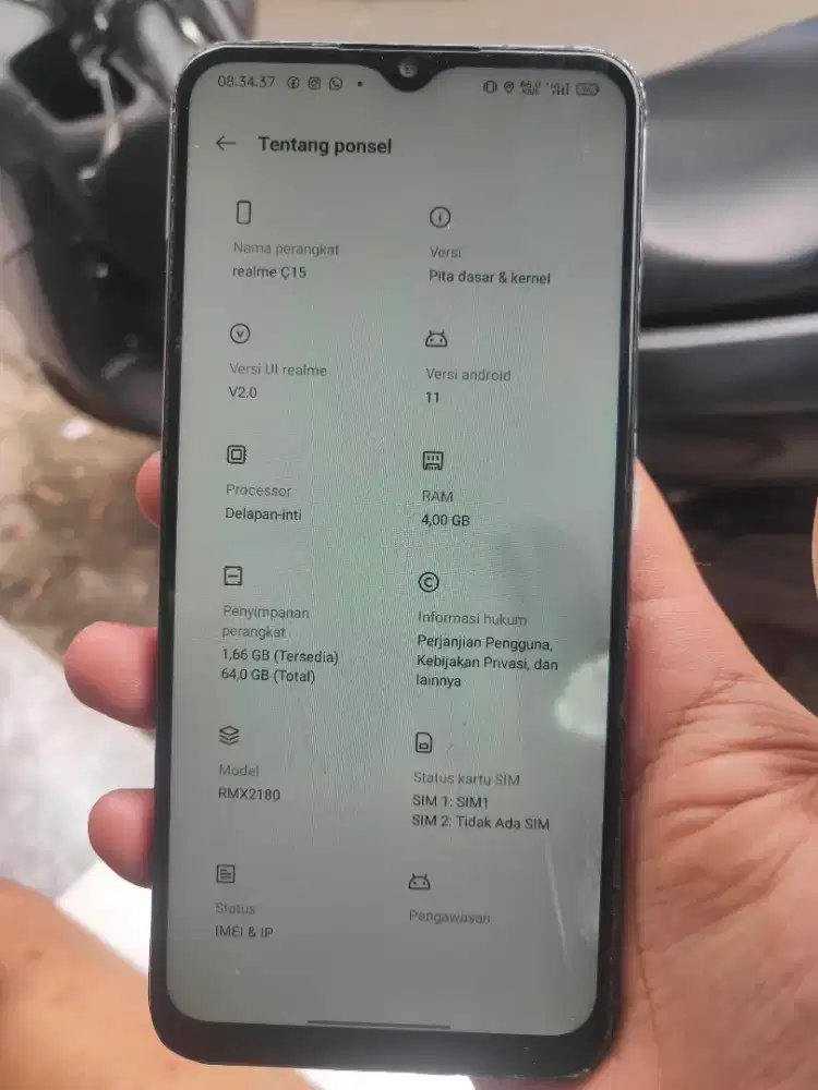 Realme c15 4/64 hp aja