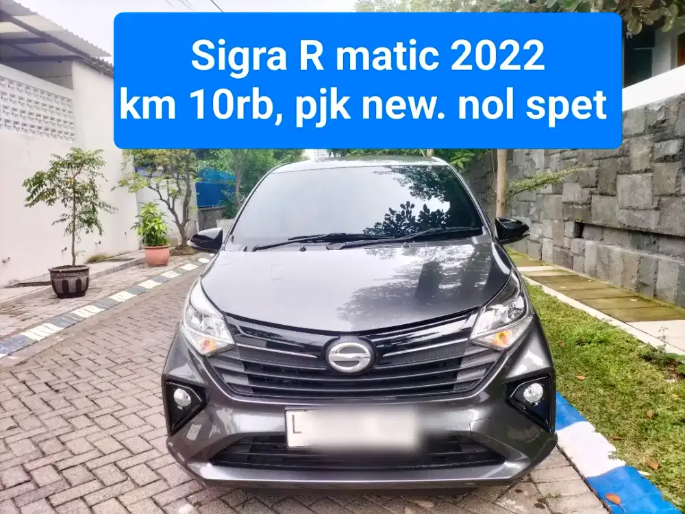 Sigra R matic 2022.km 10rb record. Pjk baru, nol spet. Nyacat kualat