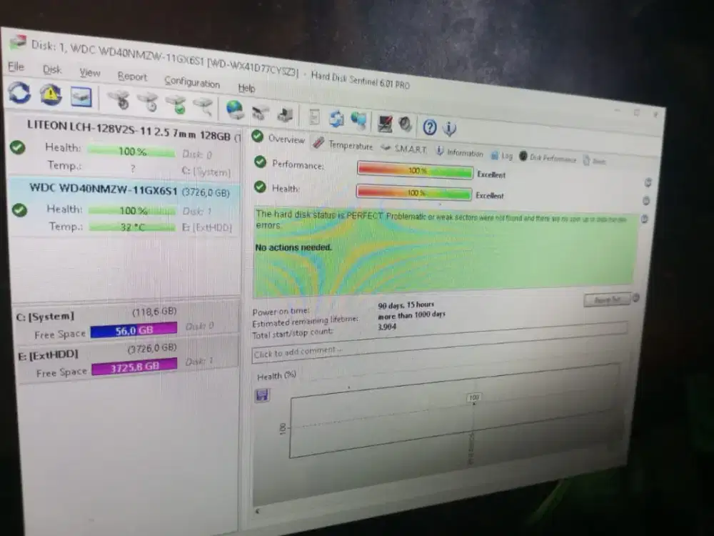 Hardisk External WD 4TB normal dan siap pakai