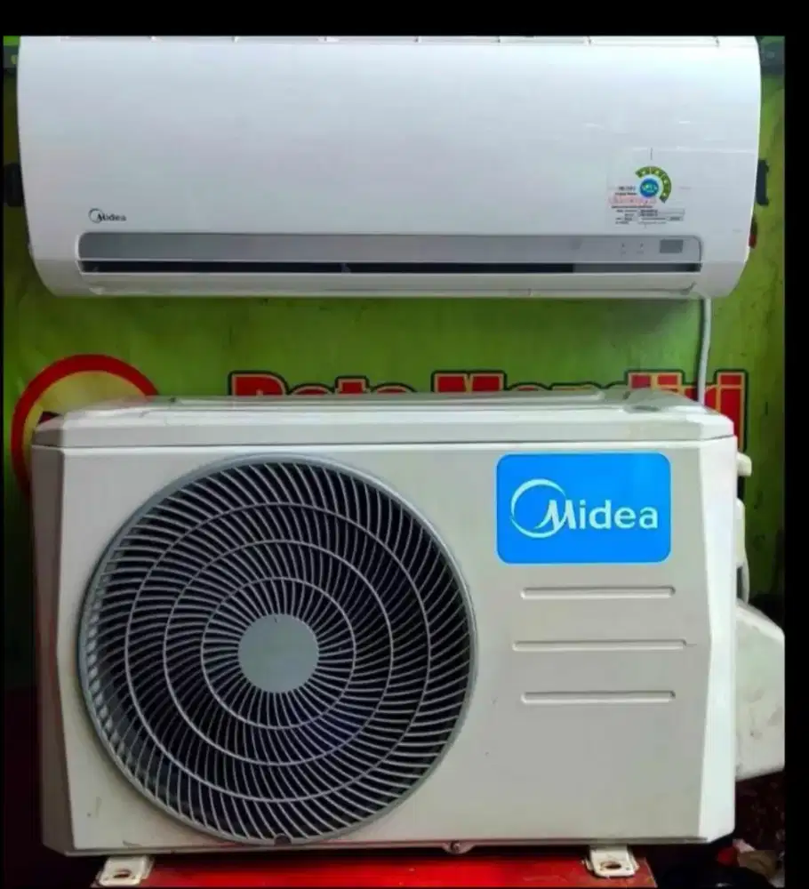 Jual ac midea r 410 1/2pk lowwat 360watt kondisi 95% ori semua