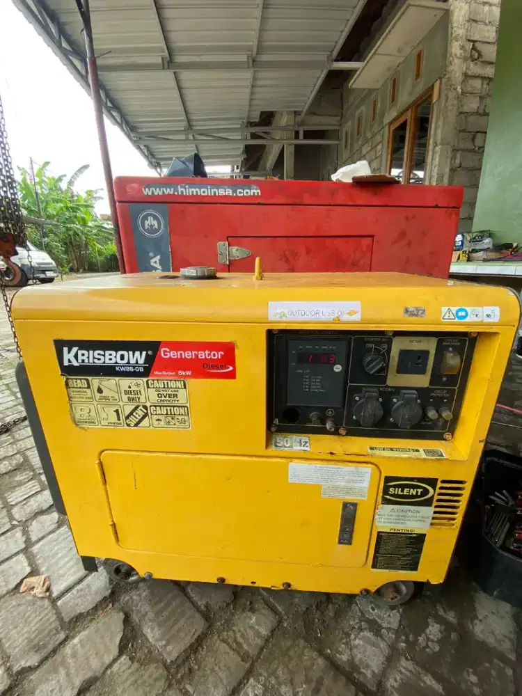 Genset krisbow 5 kva hm 150 jam