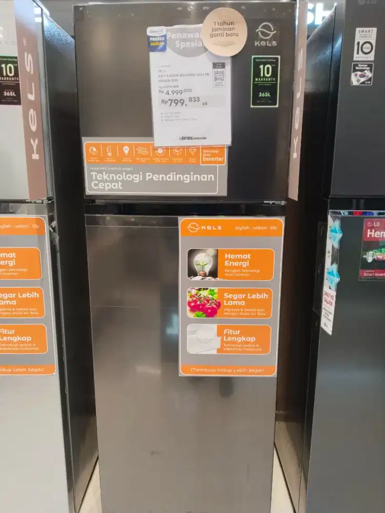 KULKAS KELS 2 PINTU 348LTR