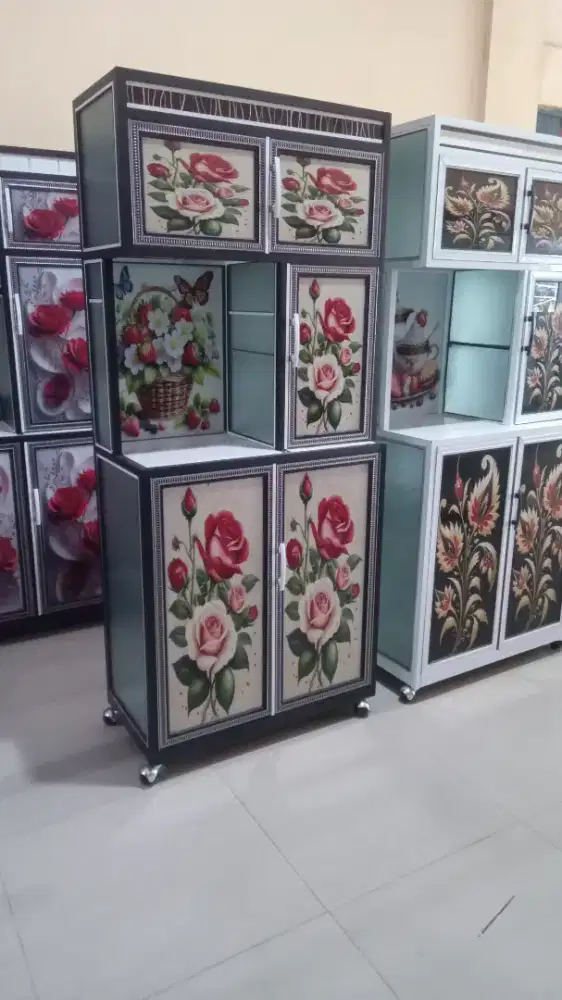 Lemari piring almanium 2 pt