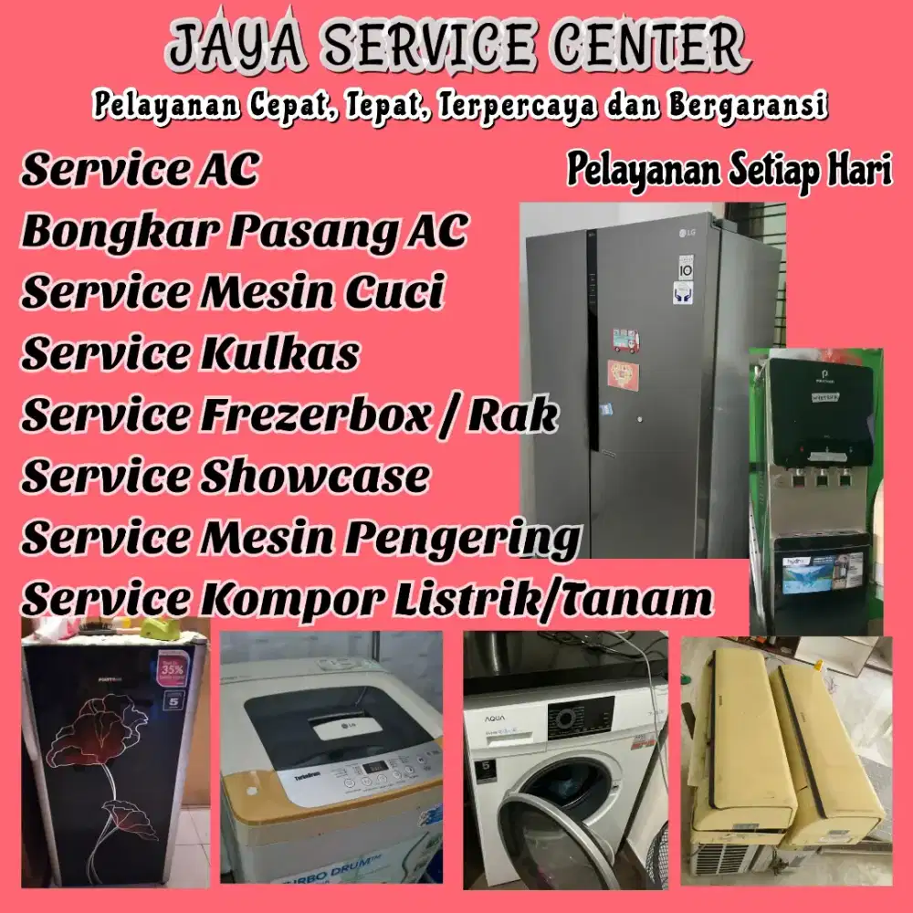Service Kulkas Frezer Bongkar Pasang AC Servis AC Mesin Cuci Jambangan