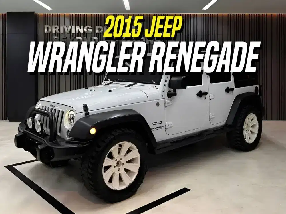 Jeep Wrangler Renegade 3.0 2017 NIK 2015 4-Door White on Black Putih