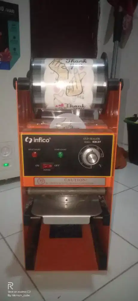 Mesin press/penutup cup