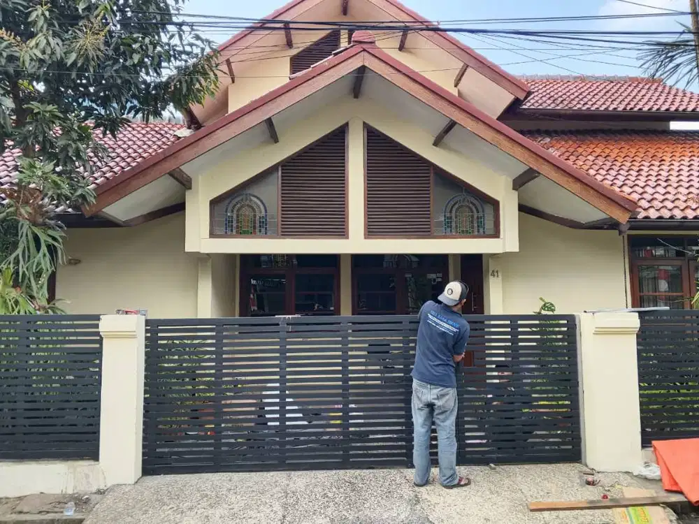 Pagar gerbang rumah sliding lipat harga terbaik, berkualitas