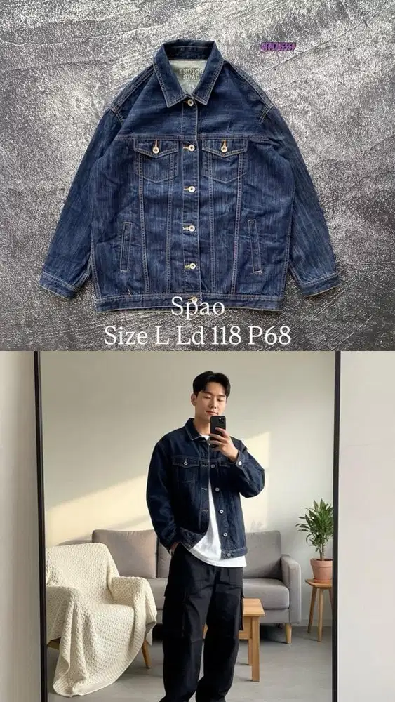 Jaket jeans denim jacket trucker branded