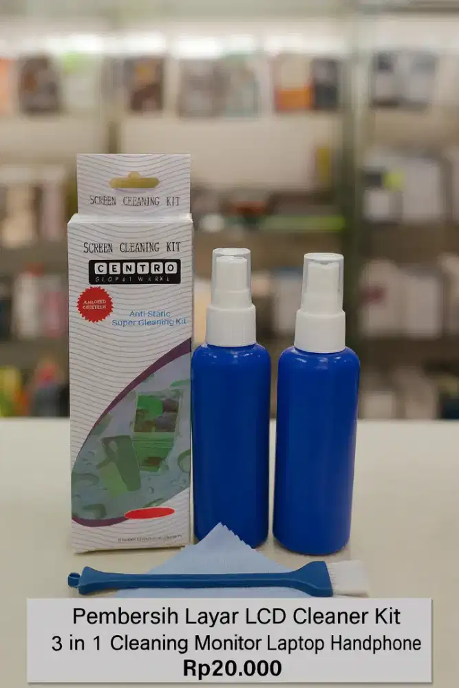 LCD Cleaner Cleaning Kit 3in1 Pembersih Layar Monitor Laptop Handphone