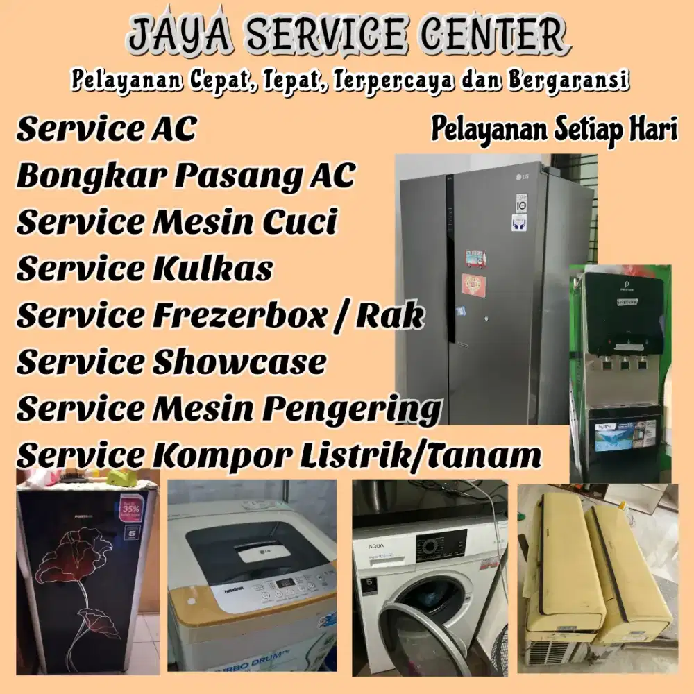 Service Mesin Cuci Frezer Bongkar Pasang AC Servis AC Kulkas Sawahan