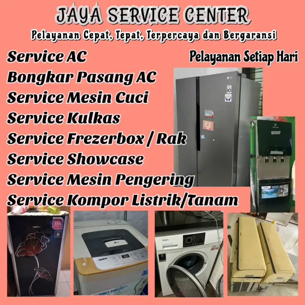 Service Mesin Cuci Bongkar Pasang AC Servis AC Kulkas Frezer Semampir