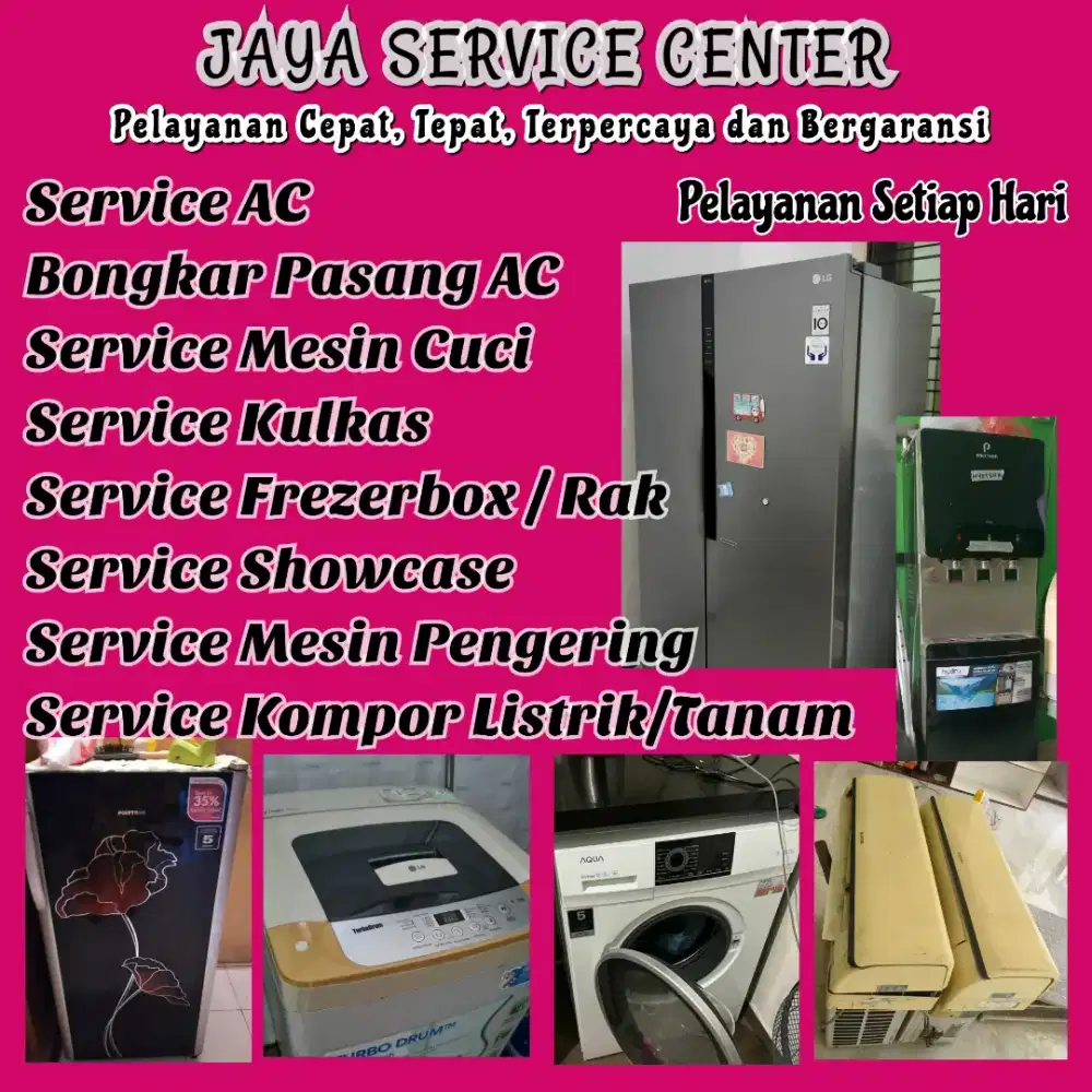 Service Kulkas Bongkar Pasang AC Servis Mesin Cuci AC Frezerbox Tidar