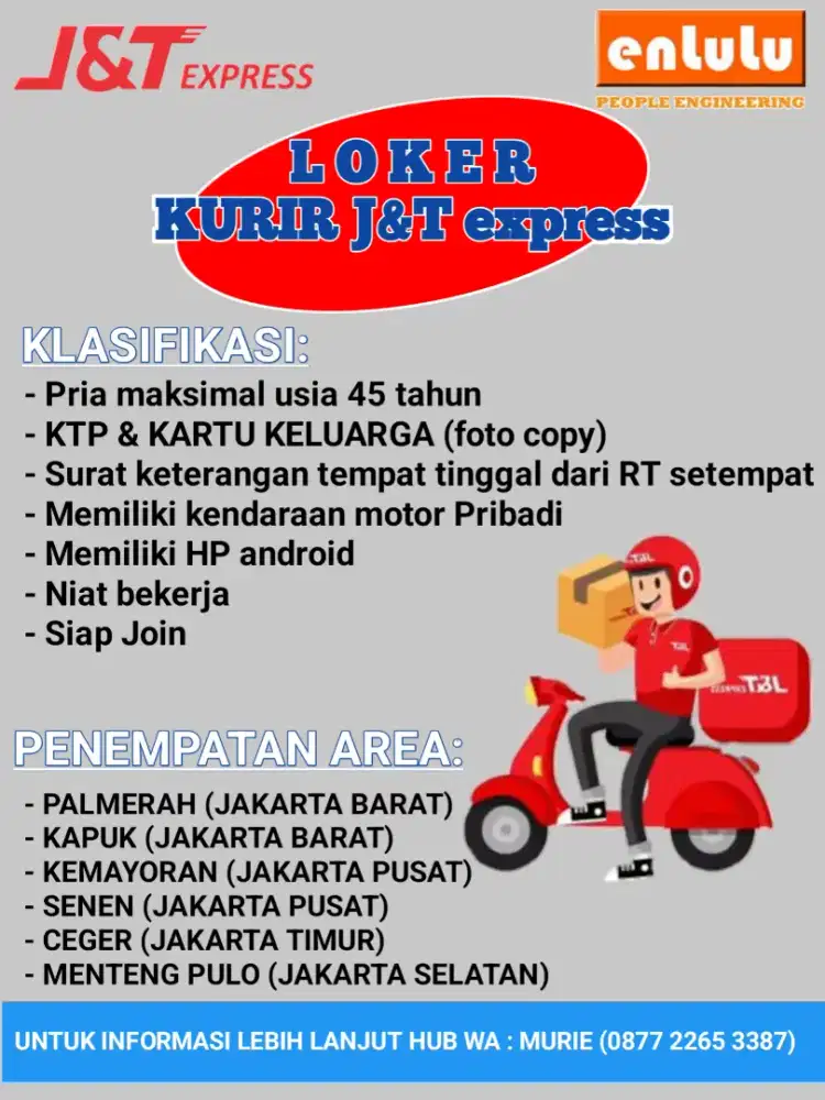 LOWONGAN KURIR PAKET J&T express