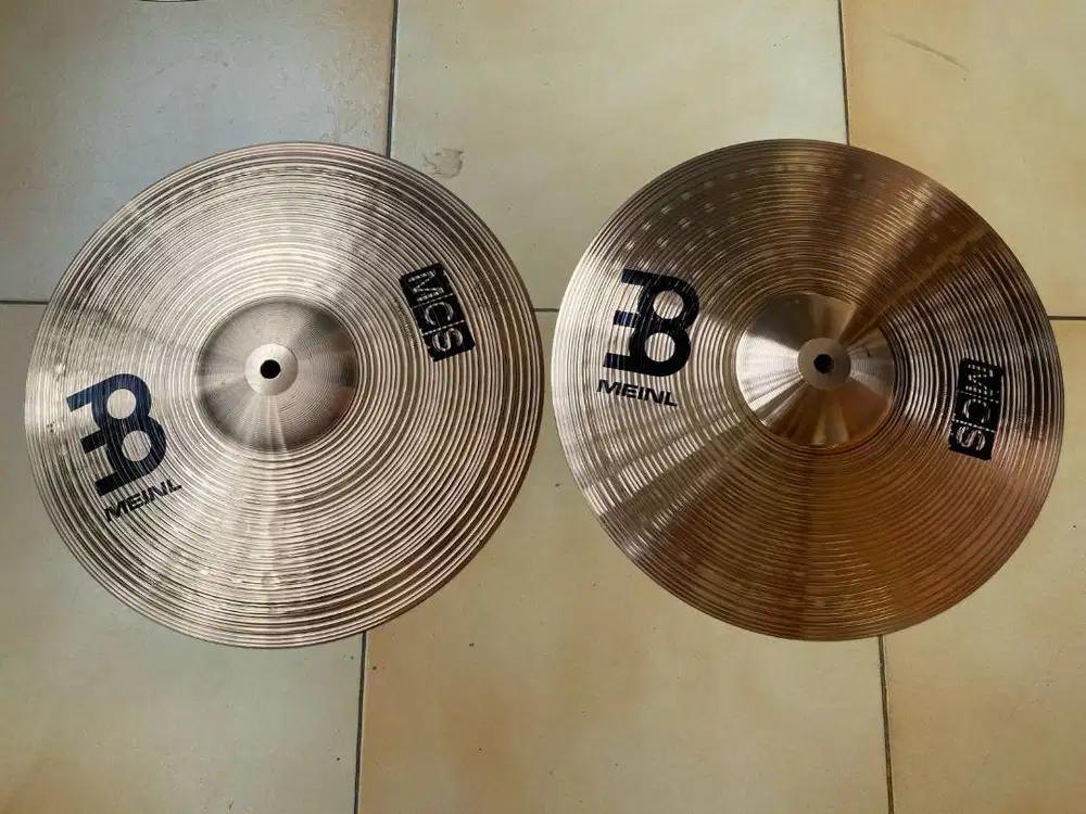 Cymbal Meinl MCS 1set HiHat 14inch Crash 16inch Ride 20inch Mulus