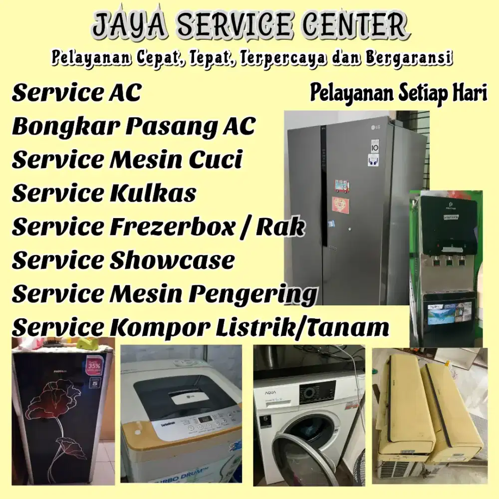Service Kulkas Frezer Bongkar Pasang AC Servis AC Mesin Cuci Buduran