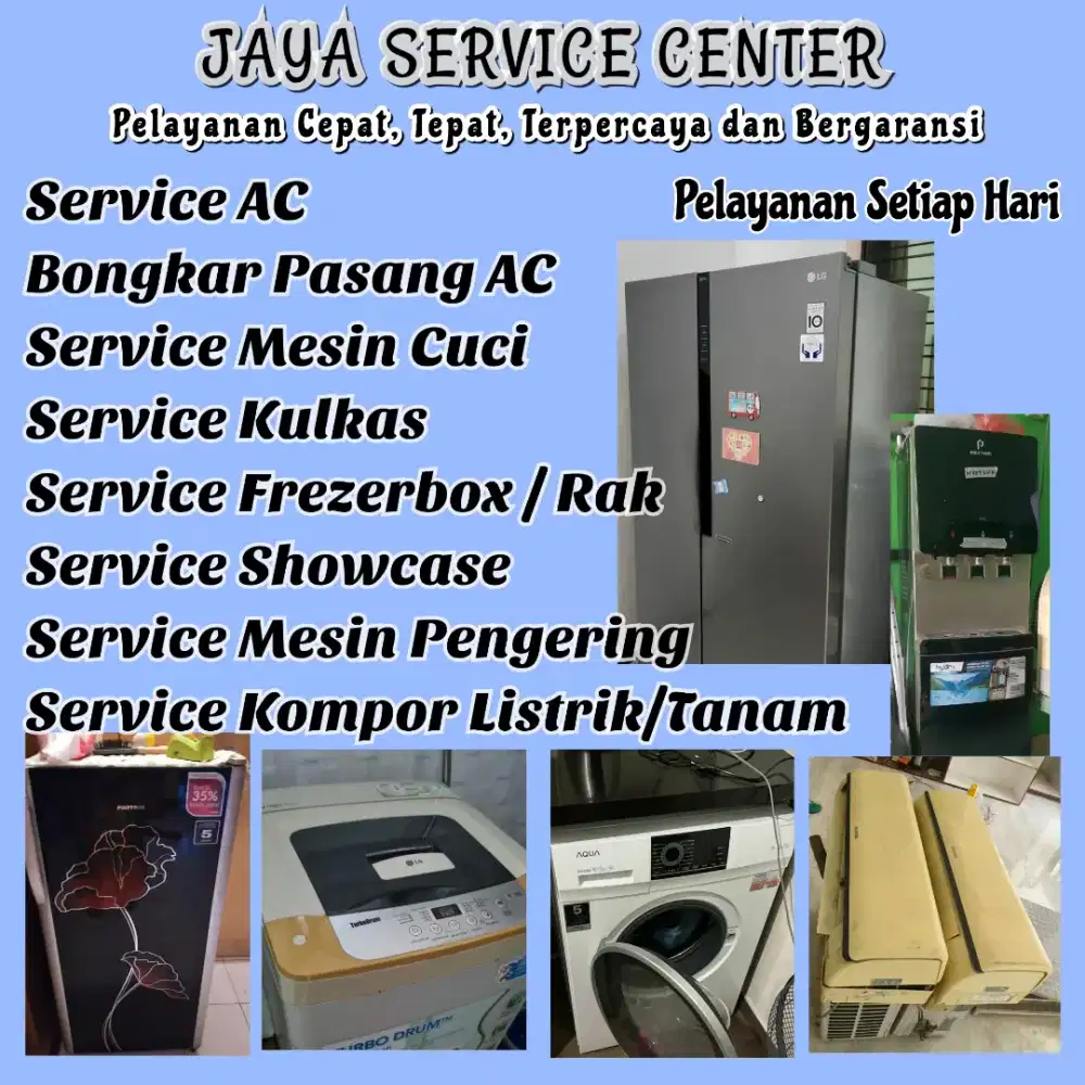 Service AC Bongkar Pasang AC Servis Mesin Cuci Kulkas Frezer Krembung