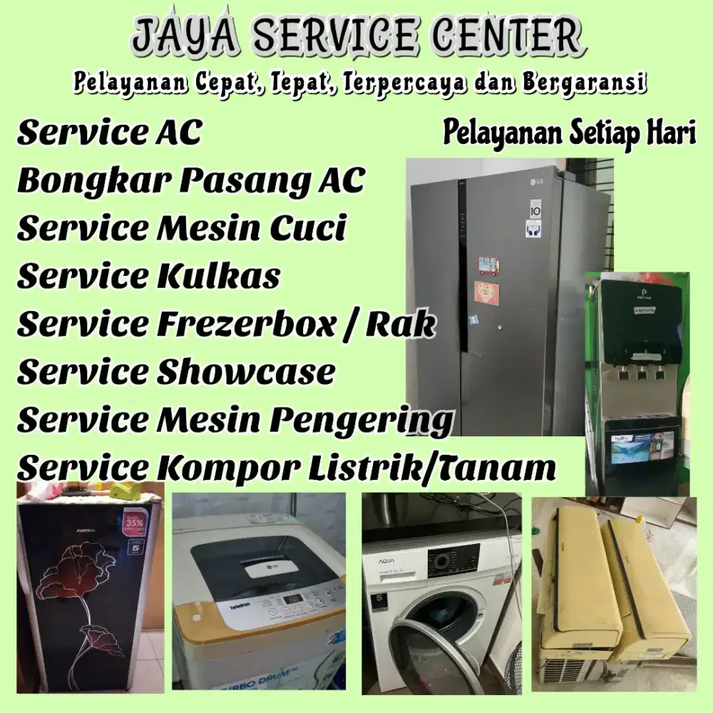 Service Kulkas Frezer Bongkar AC Pasang AC Servis Mesin Cuci AC Waru