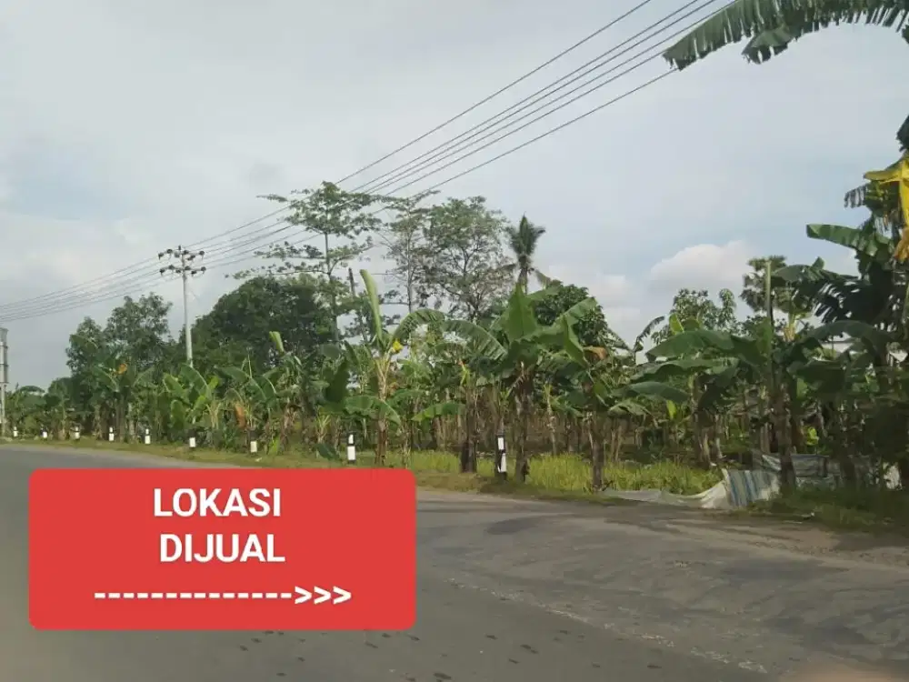 Dijual lahan pinggir jalan poros luas 3.478 meter SHM