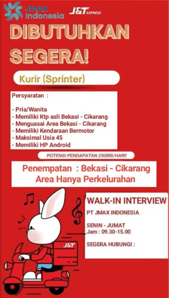 Lowongan Kurir J&T Express