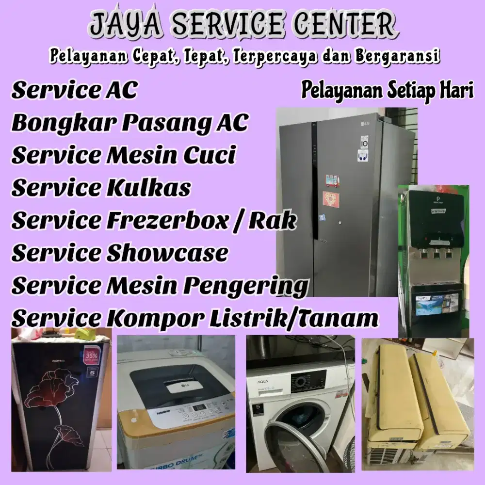 Service AC Bongkar Pasang AC Servis Mesin Cuci Kulkas Frezerbox Bungah
