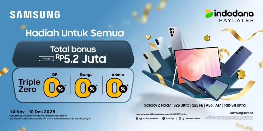CASH/COD/KREDIT SAMSUNG BUNGA 0%