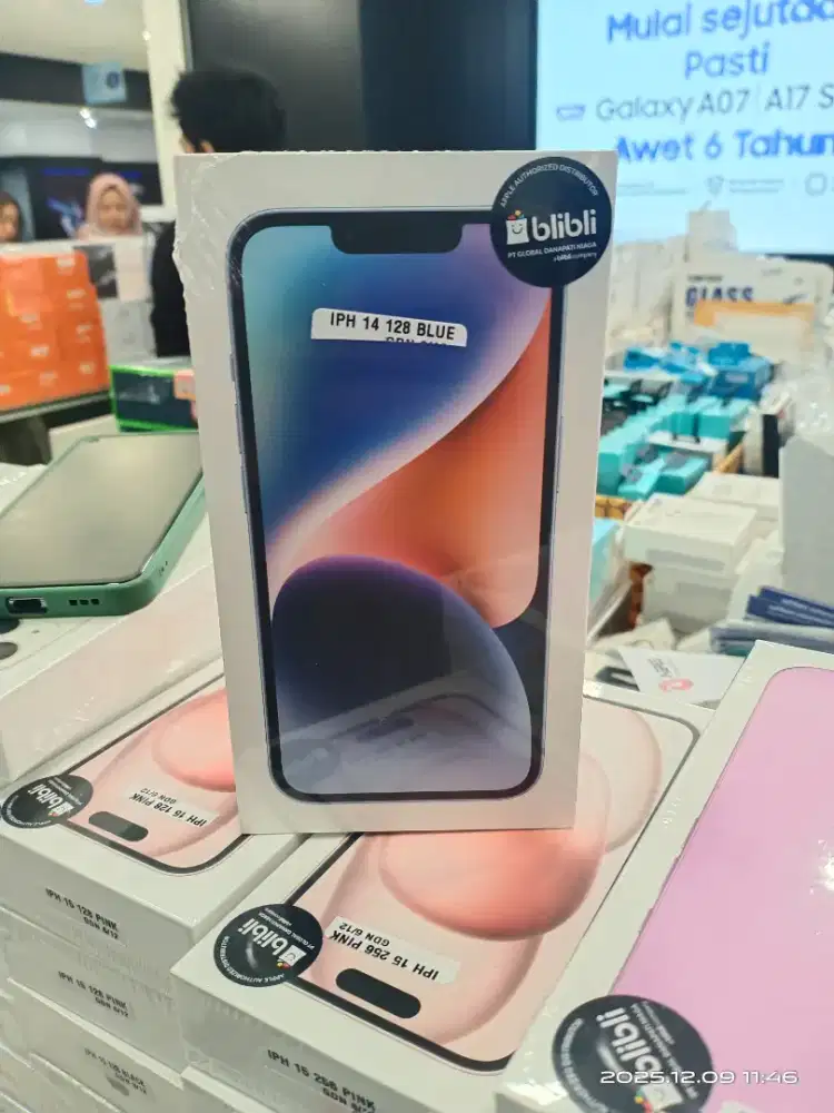 I PHONE 14, 128 GB RESMI BARU, KREDIT BISA.