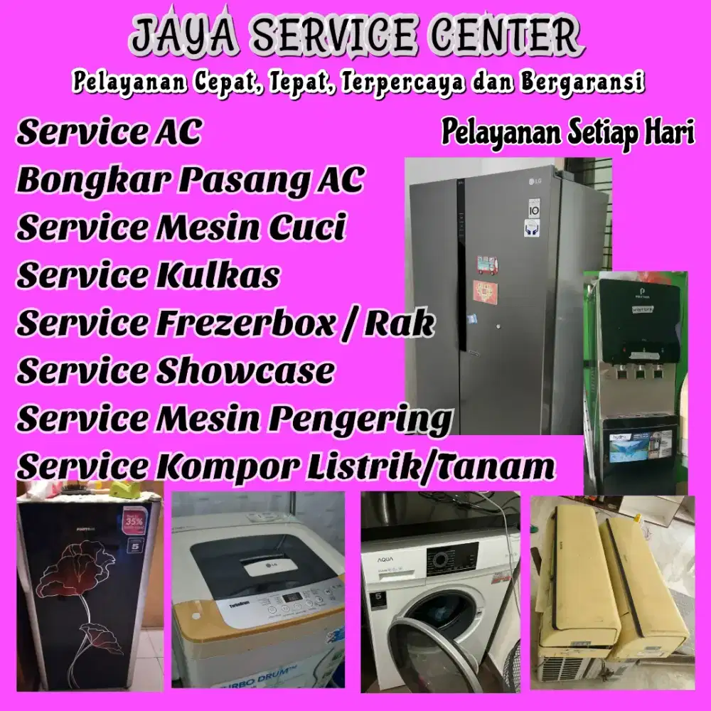 Service AC Bongkar Pasang AC Servis Mesin Cuci Kulkas Frezer Kebomas