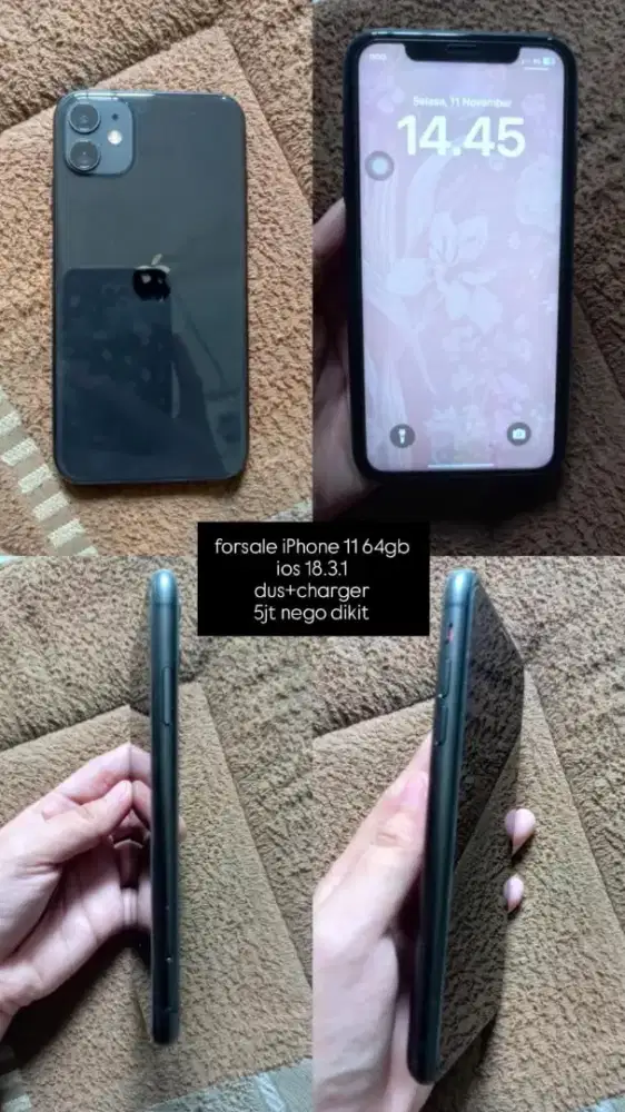 I-Phone 11 nominus fullset bh 90