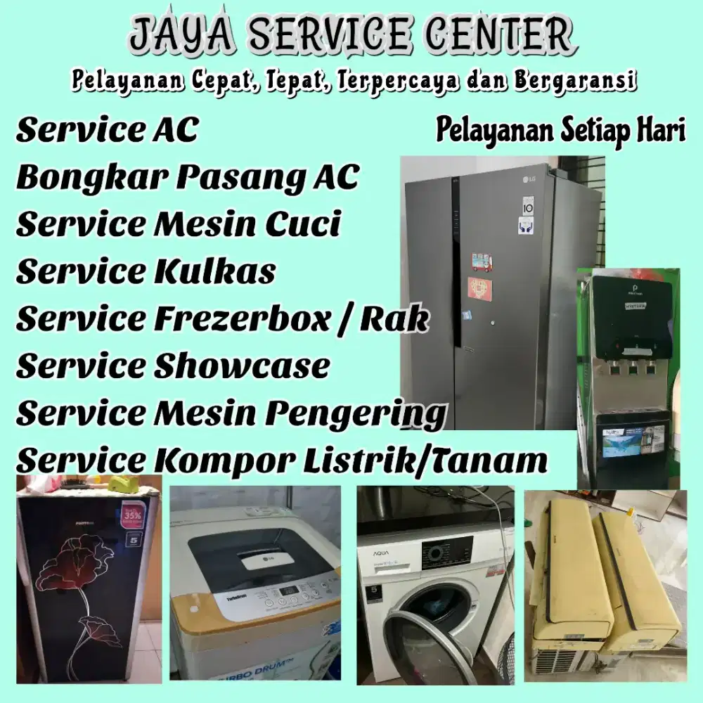Service Mesin Cuci Kulkas Bongkar Pasang AC Servis AC Frezer Menganti
