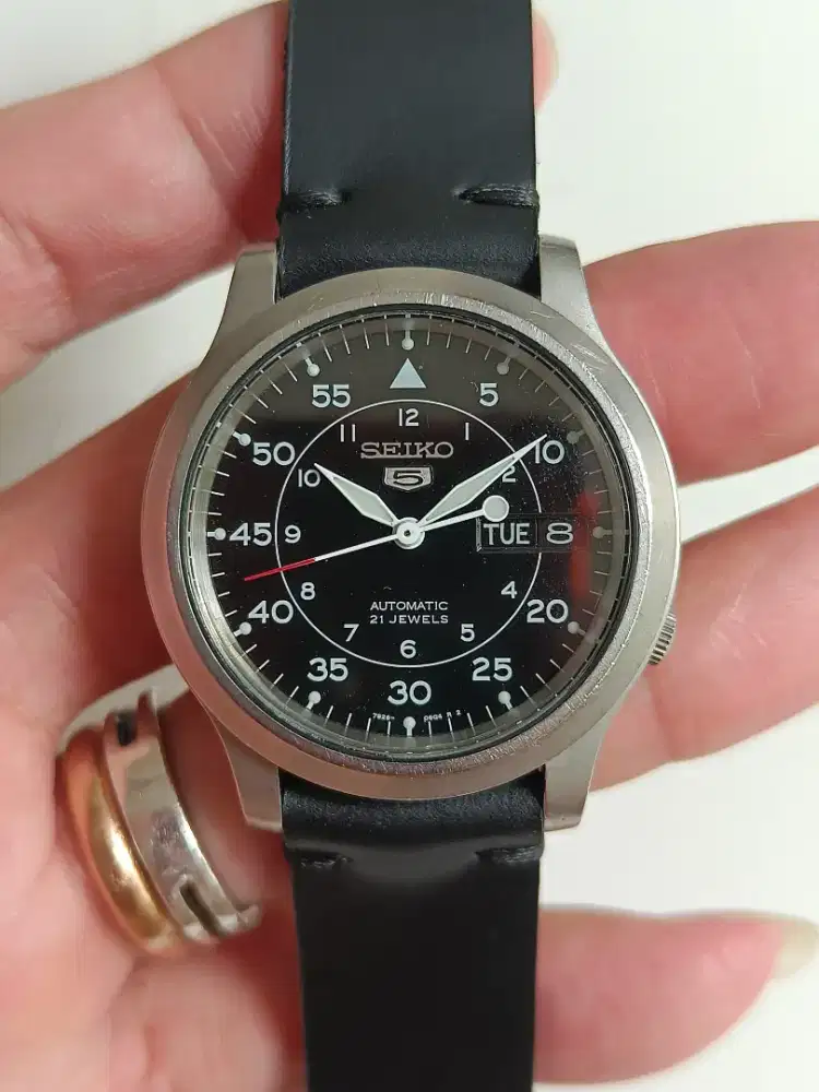 Seiko 5 military automatic SNK809K2 original bekas bagus normal semua