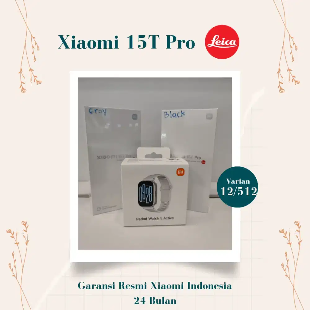Xiaomi 15T Pro Garansi Resmi Indonesia 24 Bulan