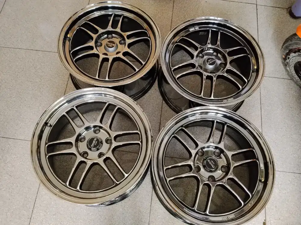 Jual velg model rf1 black chrome R17