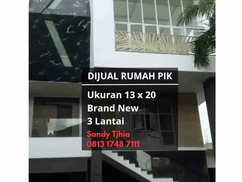 DIJUAL RUMAH BARU PANTAI INDAH KAPUK