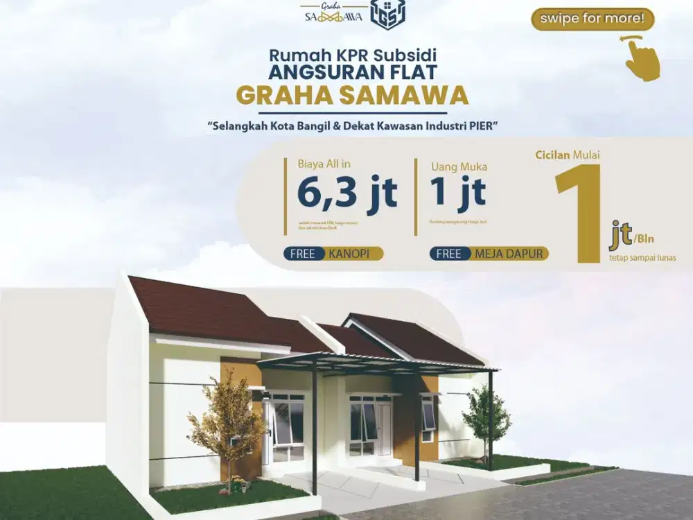 WARGA KEJAYAN BISA PUNYA RUMAH SUBSIDI 30/60 DENGAN CICILAN 1 JUTAAN