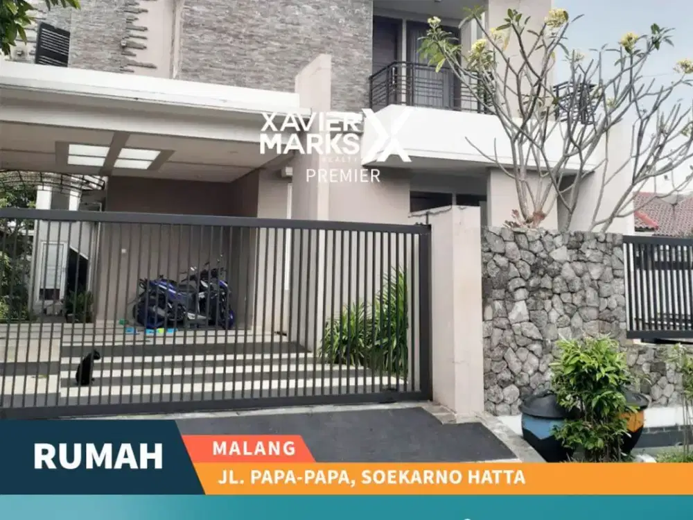 Properti Langka Dijual Rumah Jl Papa Papa Malang Dekat Soekarno Hatta