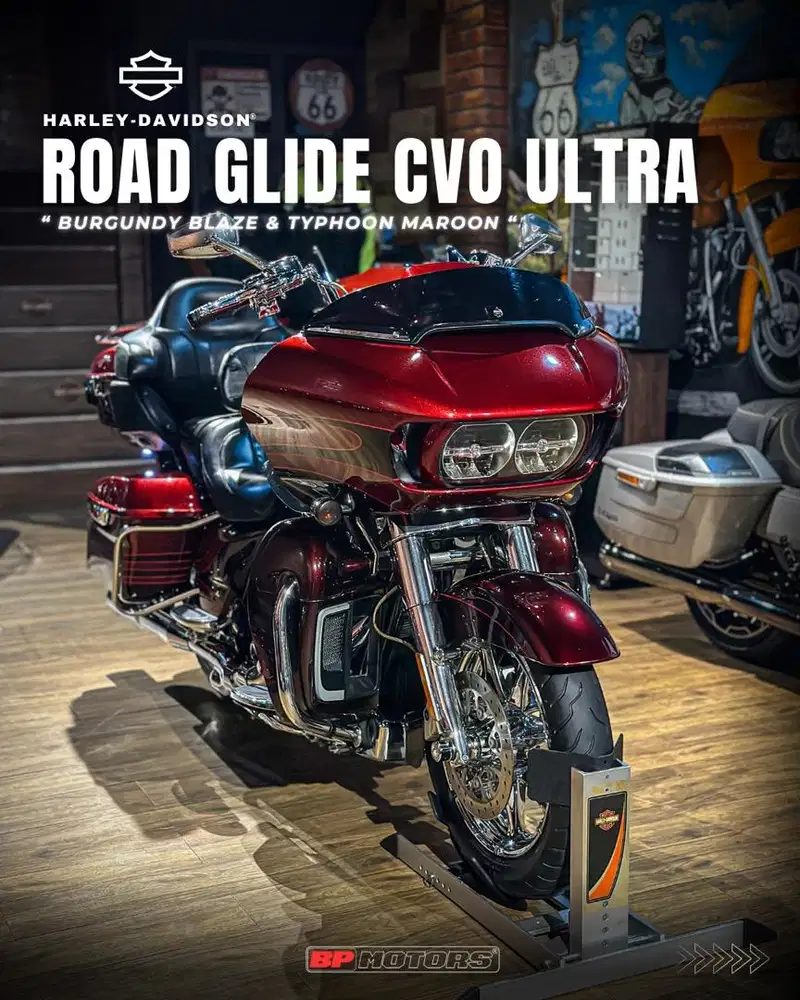H-D RoadGlide CVO Ultra limited low odo mulus acc ++ siap blarr
