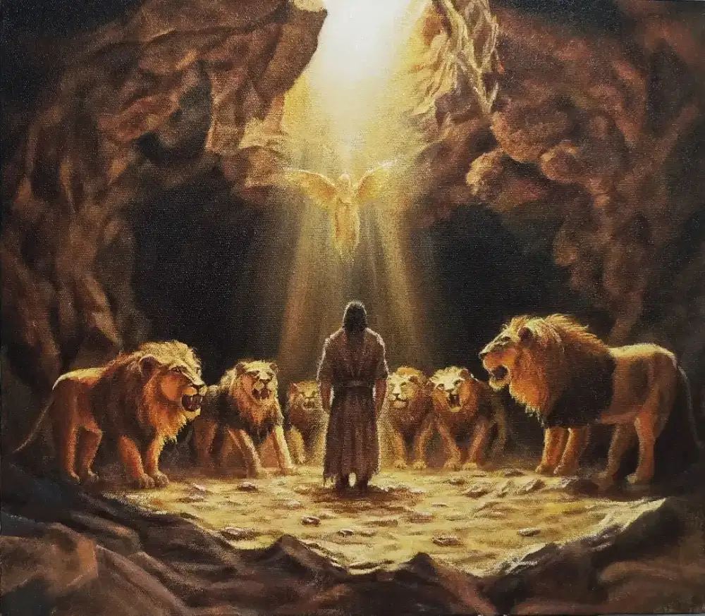 Lukisan Daniel di gua Singa