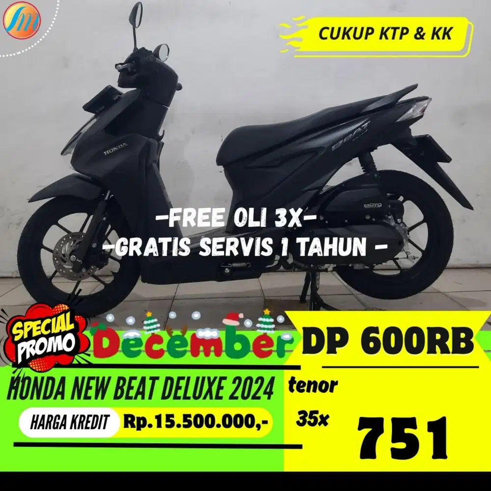 DP HANYA 600RIBU KREDIT HONDA NEW BEAT DELUXE 2024 ANGSURAN RINGAN