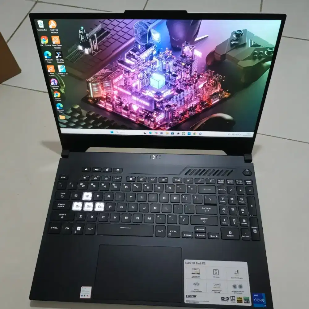 ASUS TUF Dash F15 Moonlight White FX517ZC-I735B8W-O •HARGA BISA NEGO•
