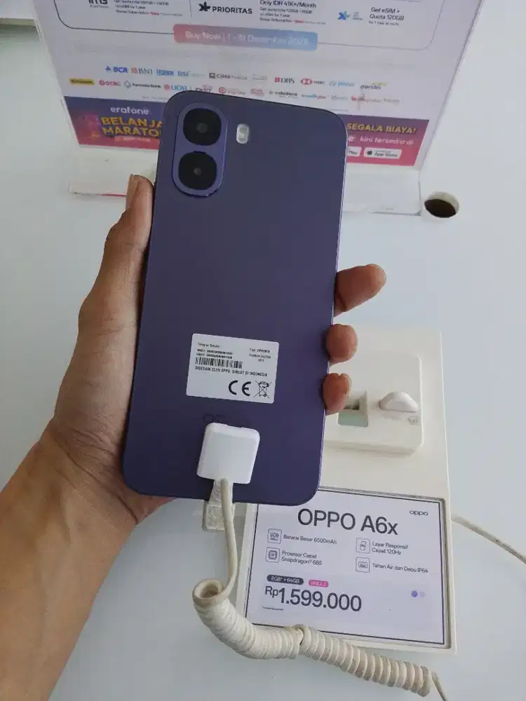 Oppo A6x Cicilan cuma pake KTP by KREDIVO