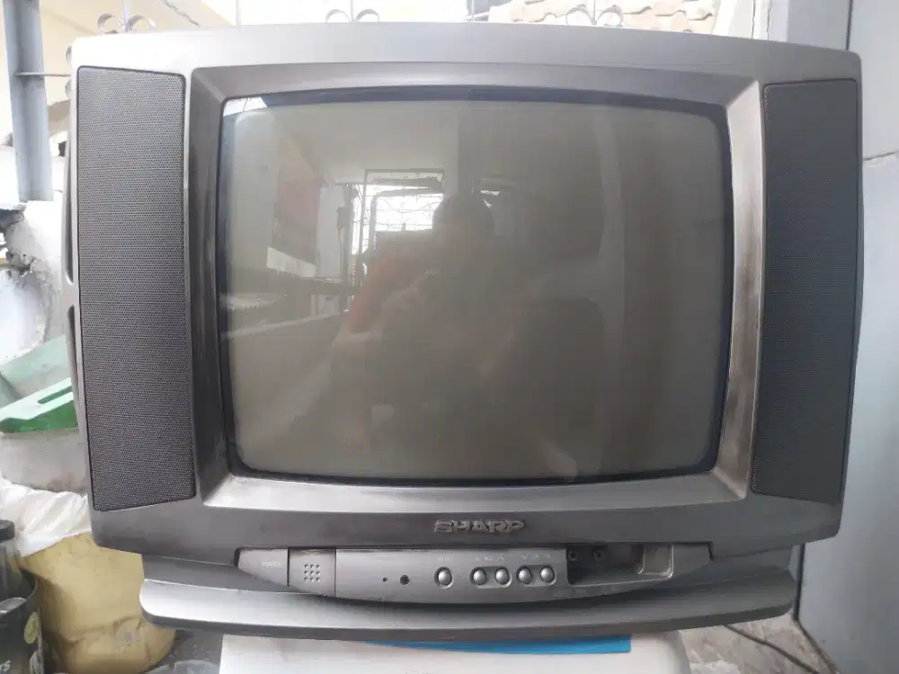 Sharp tv tabung 14 inch siap pakai