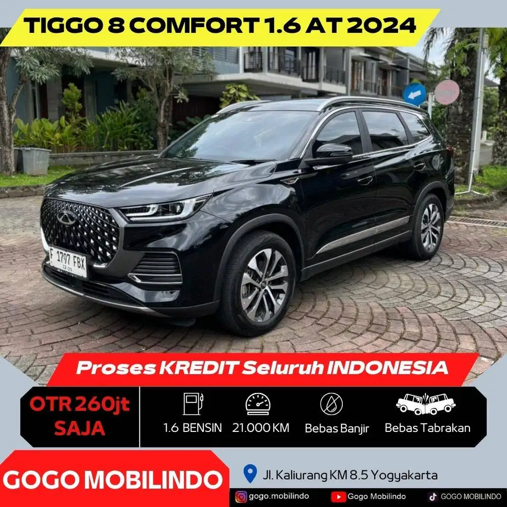 Chery Tiggo 8 AT 2024 ORISINIL Pajak Baru Bisa Kredit